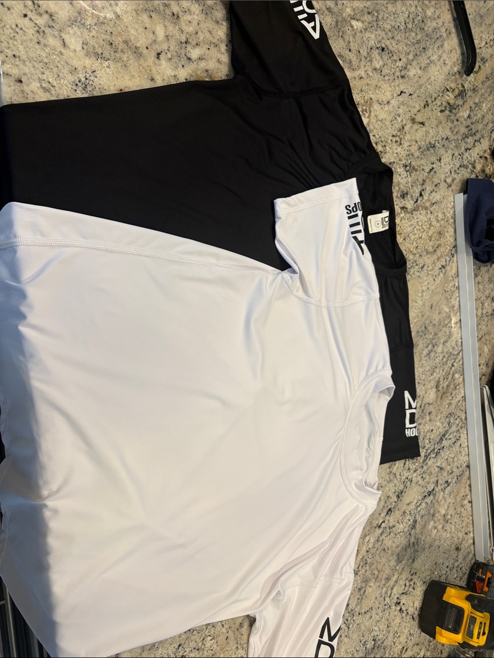 Mens Made Hope Black & White Performance drifit  Shortsleeve Top